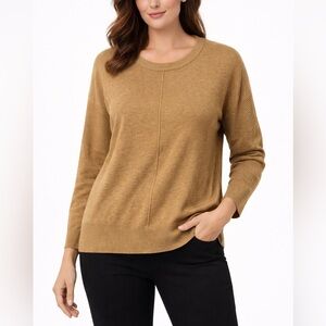 Joseph A Camel Brown Crew Neck Sweater